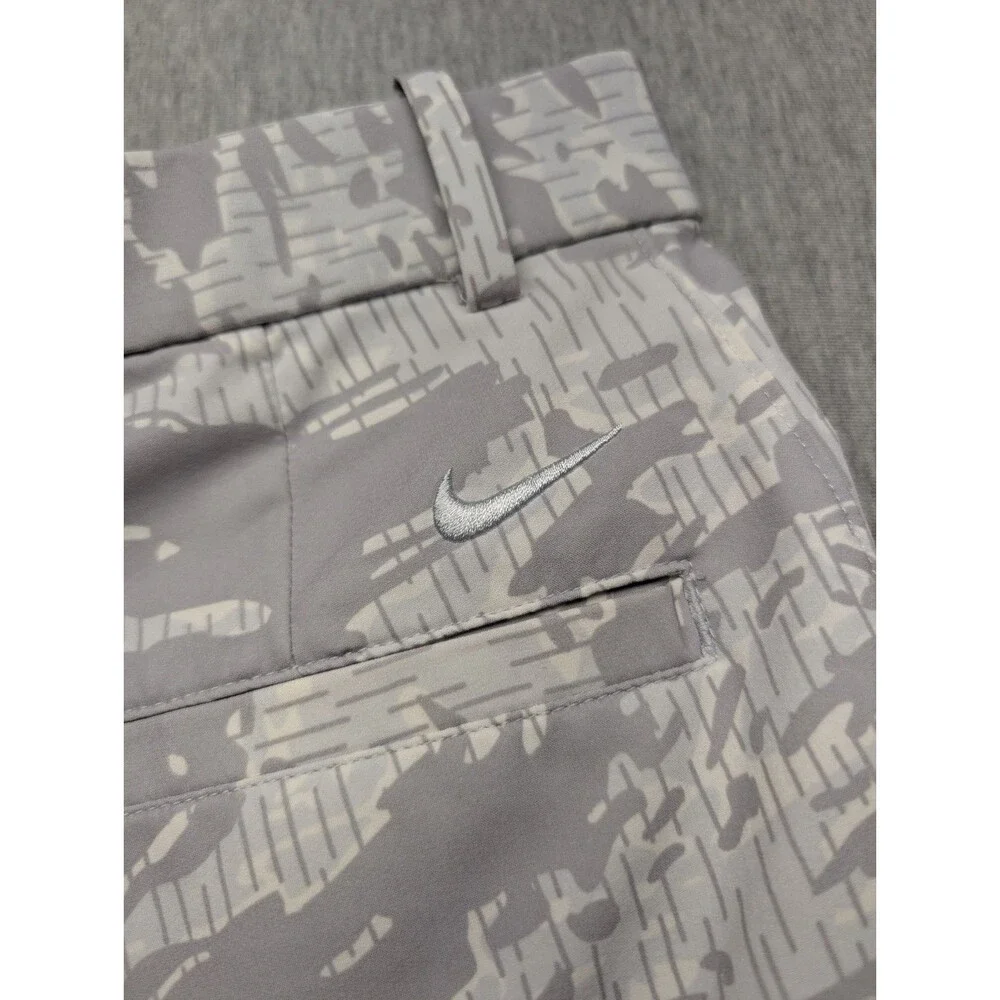 Nike Men’s Flex Dri-Fit Gray Camo Golf Shorts Size 32 BV0383 Standard Fit 10”