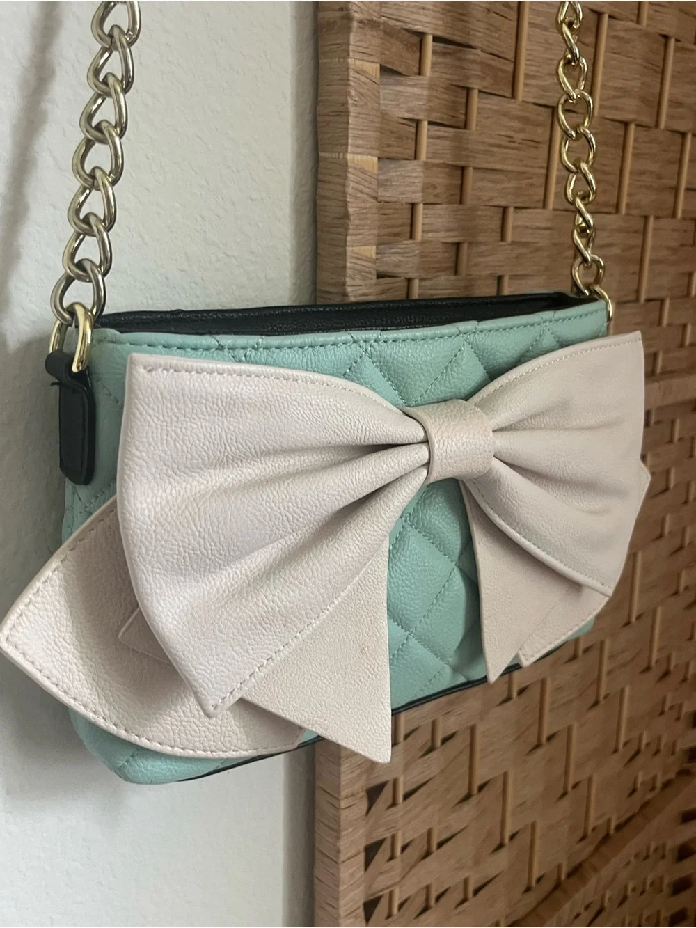 Betsey Johnson mint quilted