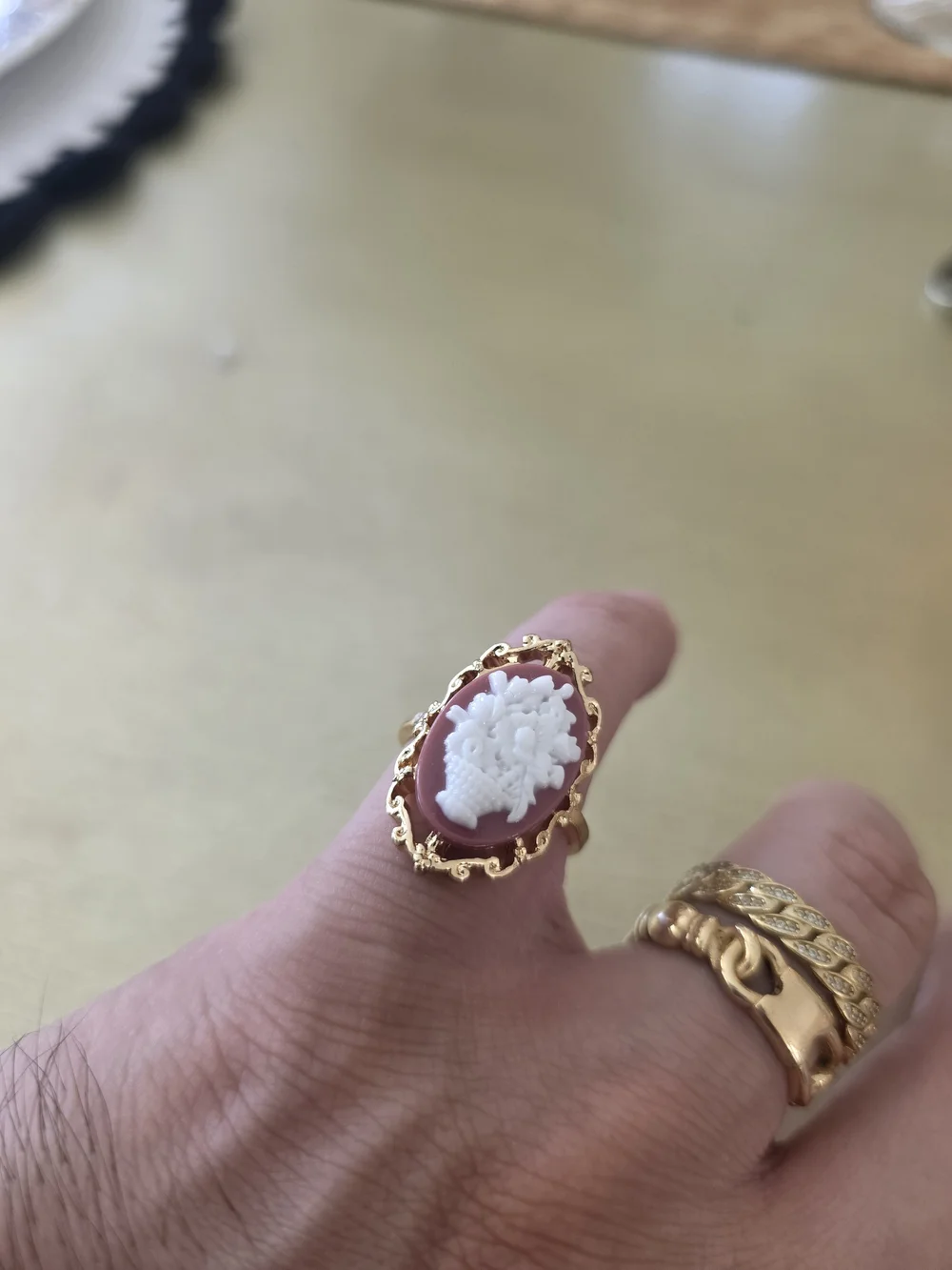 Ring size gold