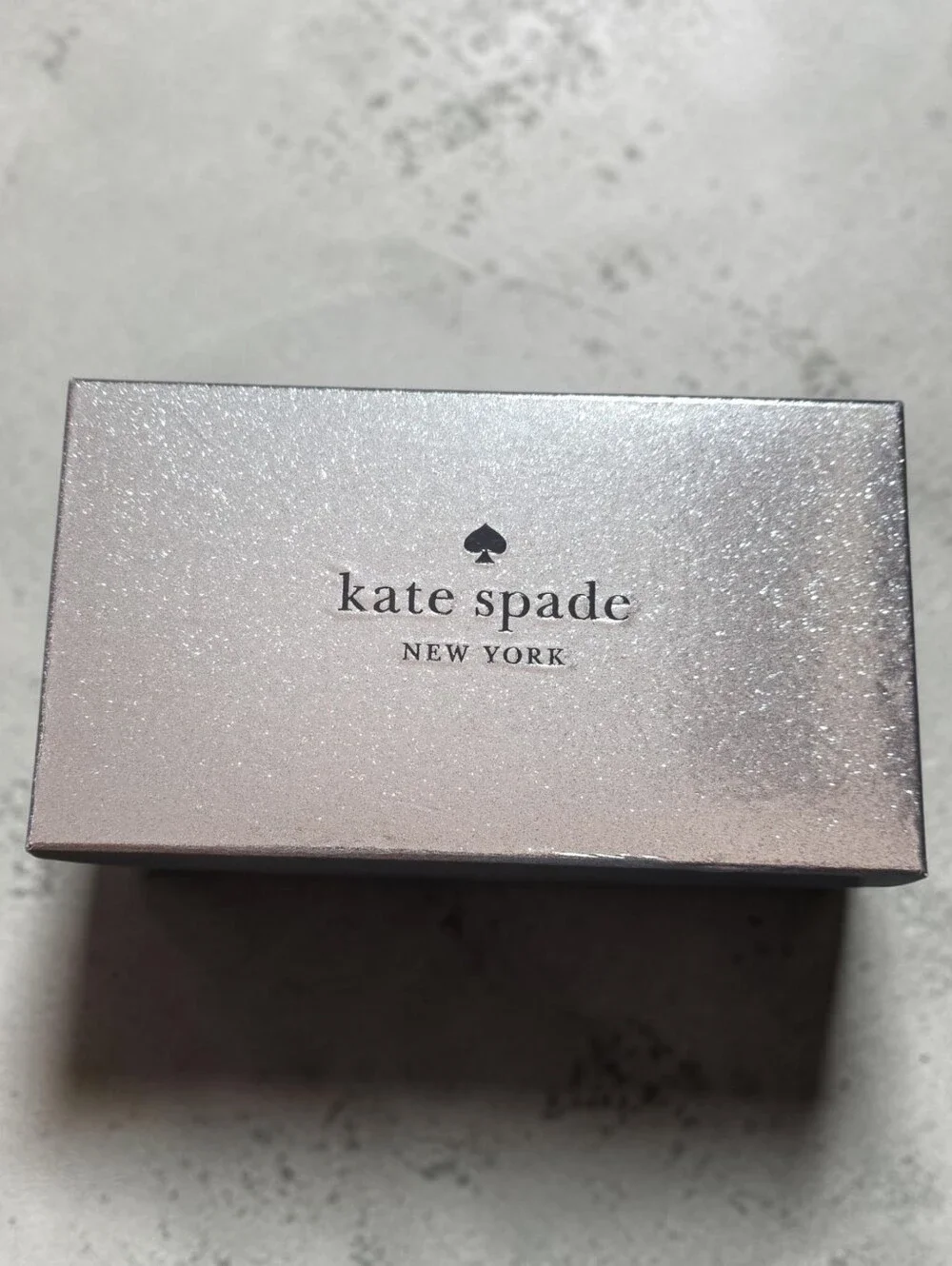 Kate Spade Large Glitter Slim Card Hokder In Seawater