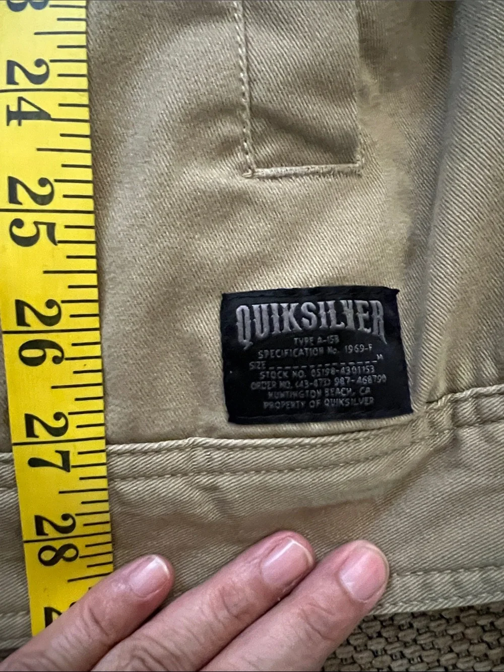 Quicksilver Classic Light tan Jacket - Neutral Tonal Outerwear XL canvas Sherpa