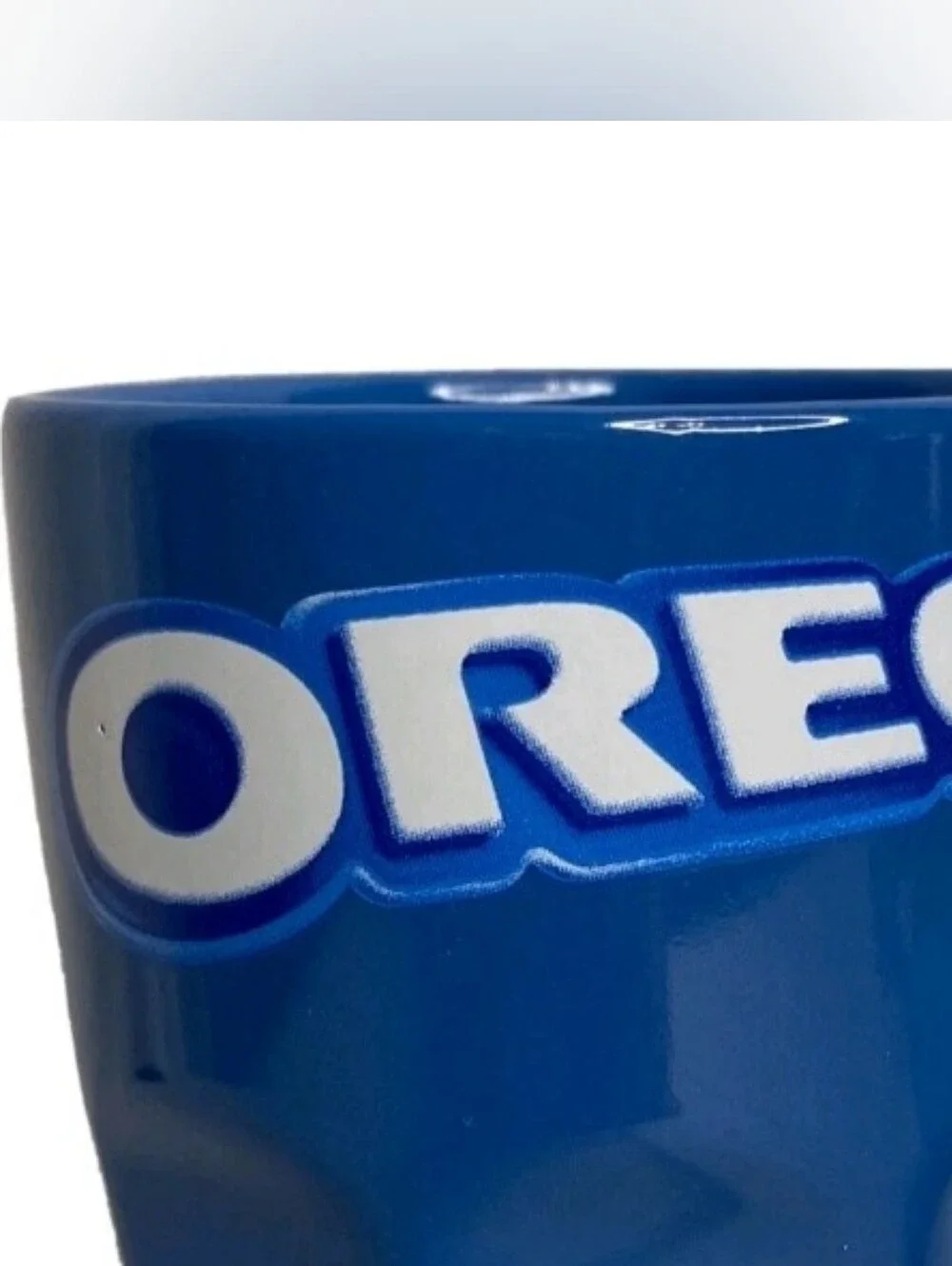 OREO Cookie Blue Ceramic Tumbler Cups By Frankford Candy 5.25 Tall