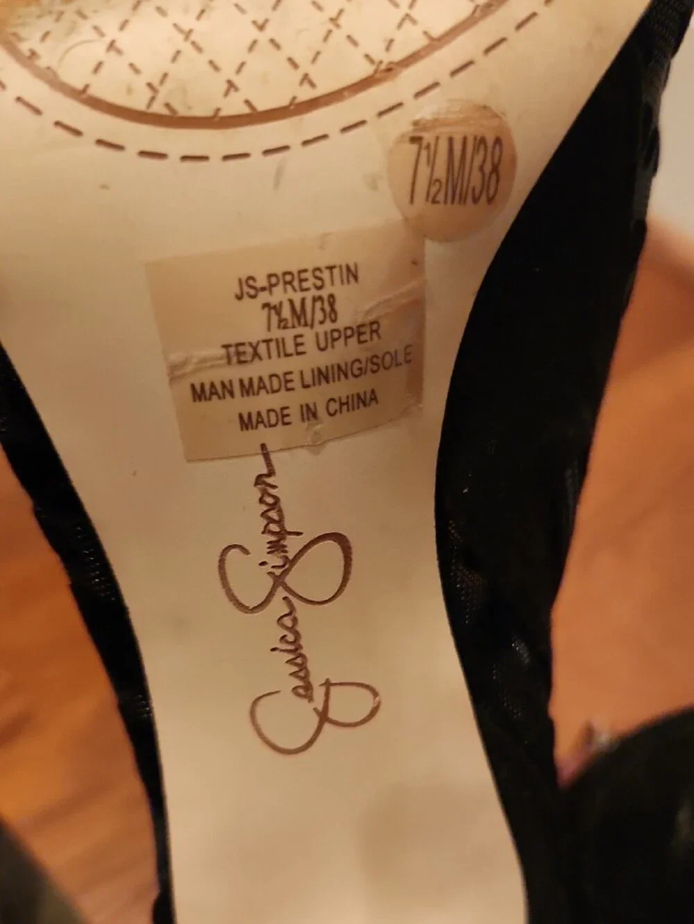 Jessica Simpson heels sheer pointed