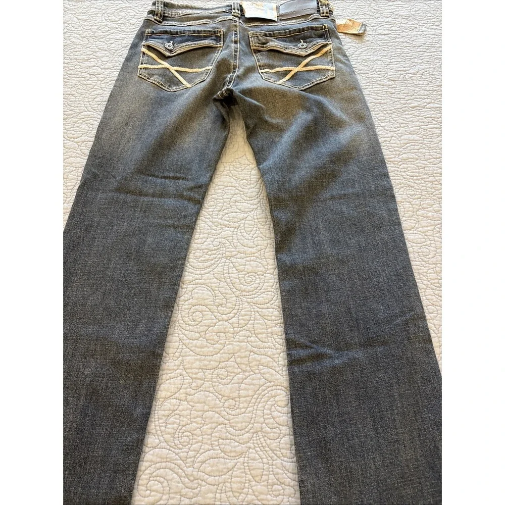 T.K. Axel Men's  32x32 NWT Slim Boot Cut Stretch Denim Blue Jeans