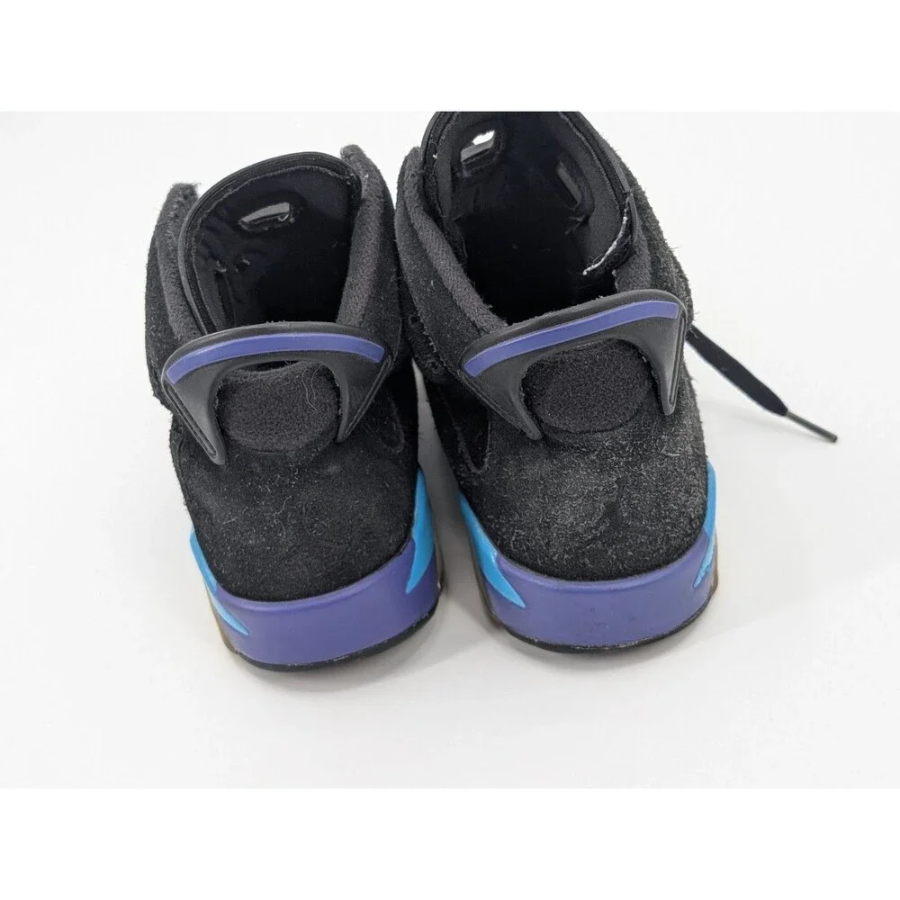 Nike Air Jordan 6 Retro Aqua Size 7 Y Boys Basketball Sneakers Fair Condition