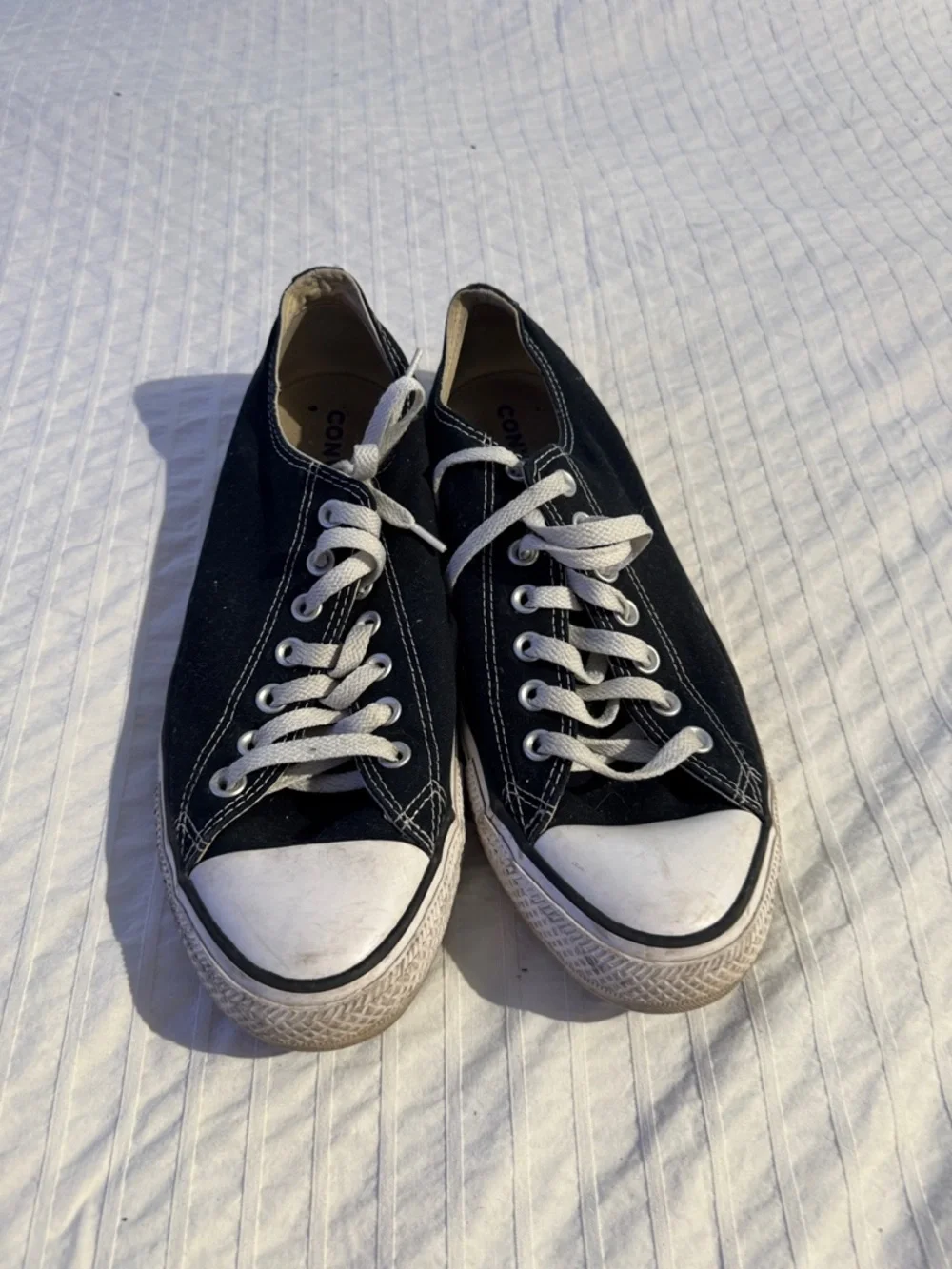 Converse Black and White Low Top Sneakers