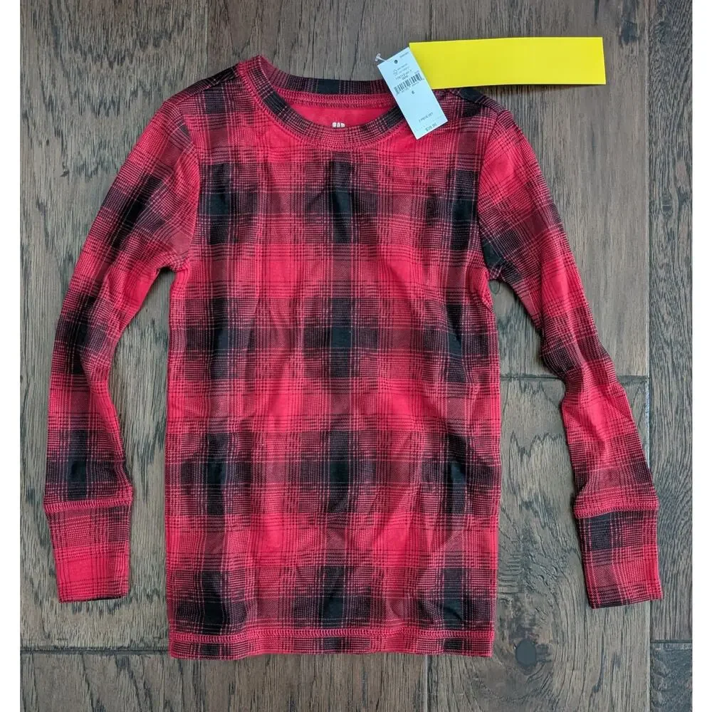 Gap Black and Red Plaid Cotton Pajamas NEW!