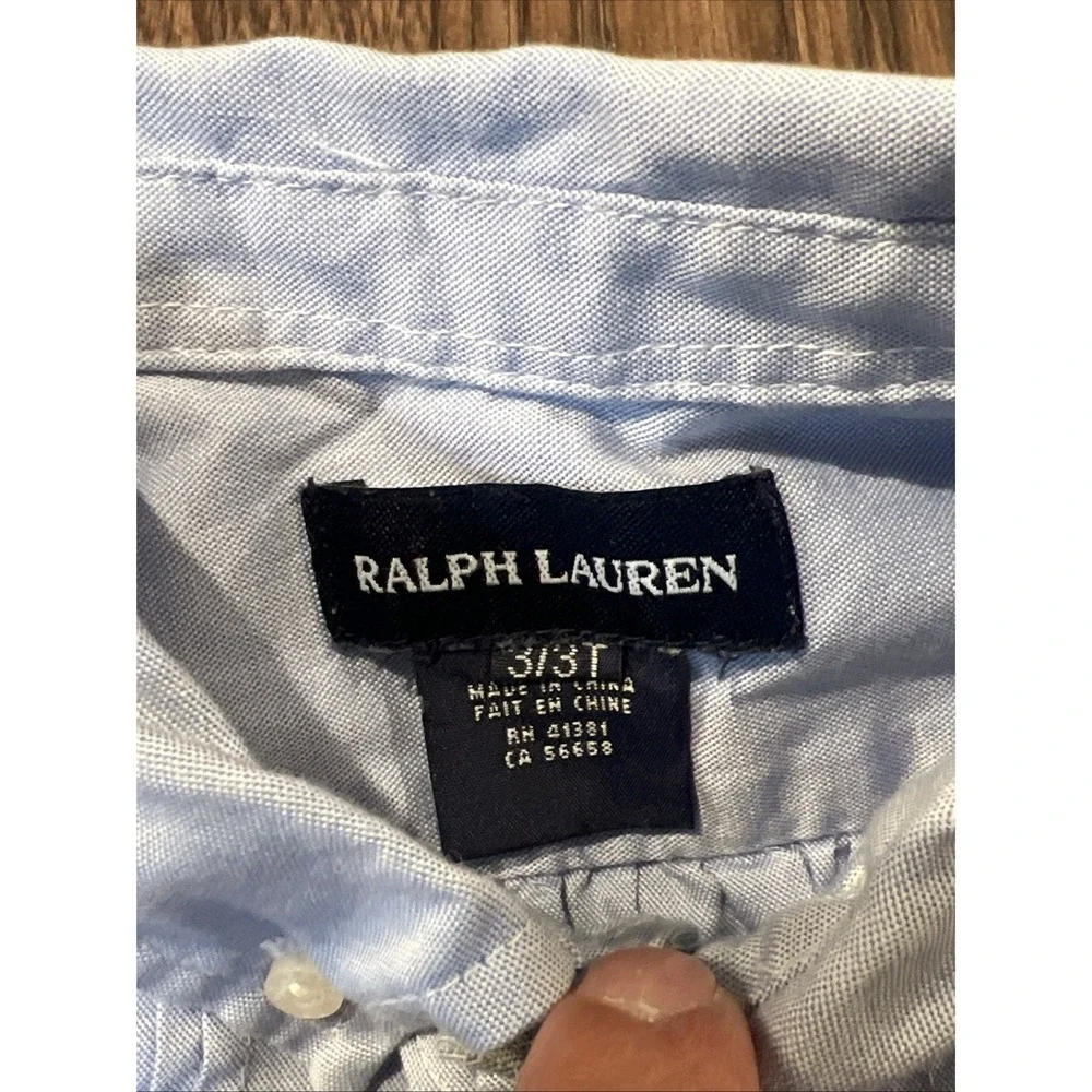 Ralph Lauren Jeans Blue Girls Shirt Size 3T