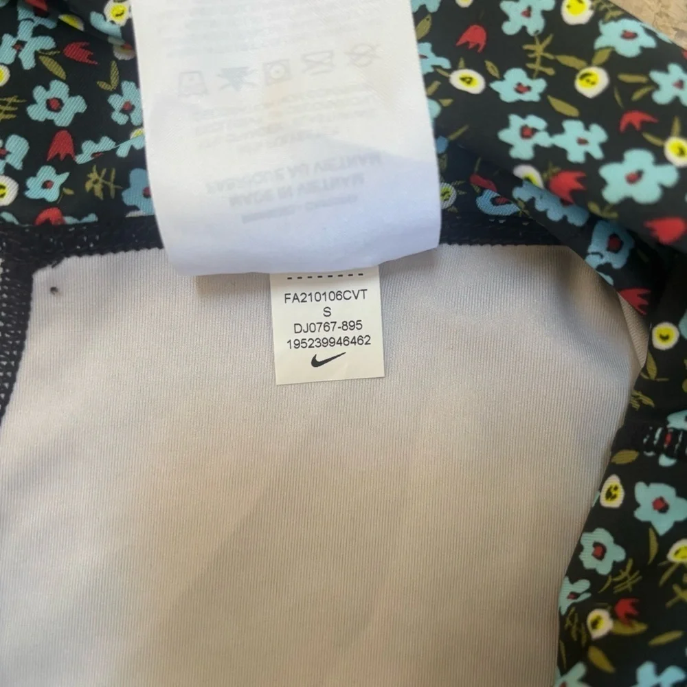 Nike Dri-Fit Micro Floral Print Leggings 7/8 Size Small