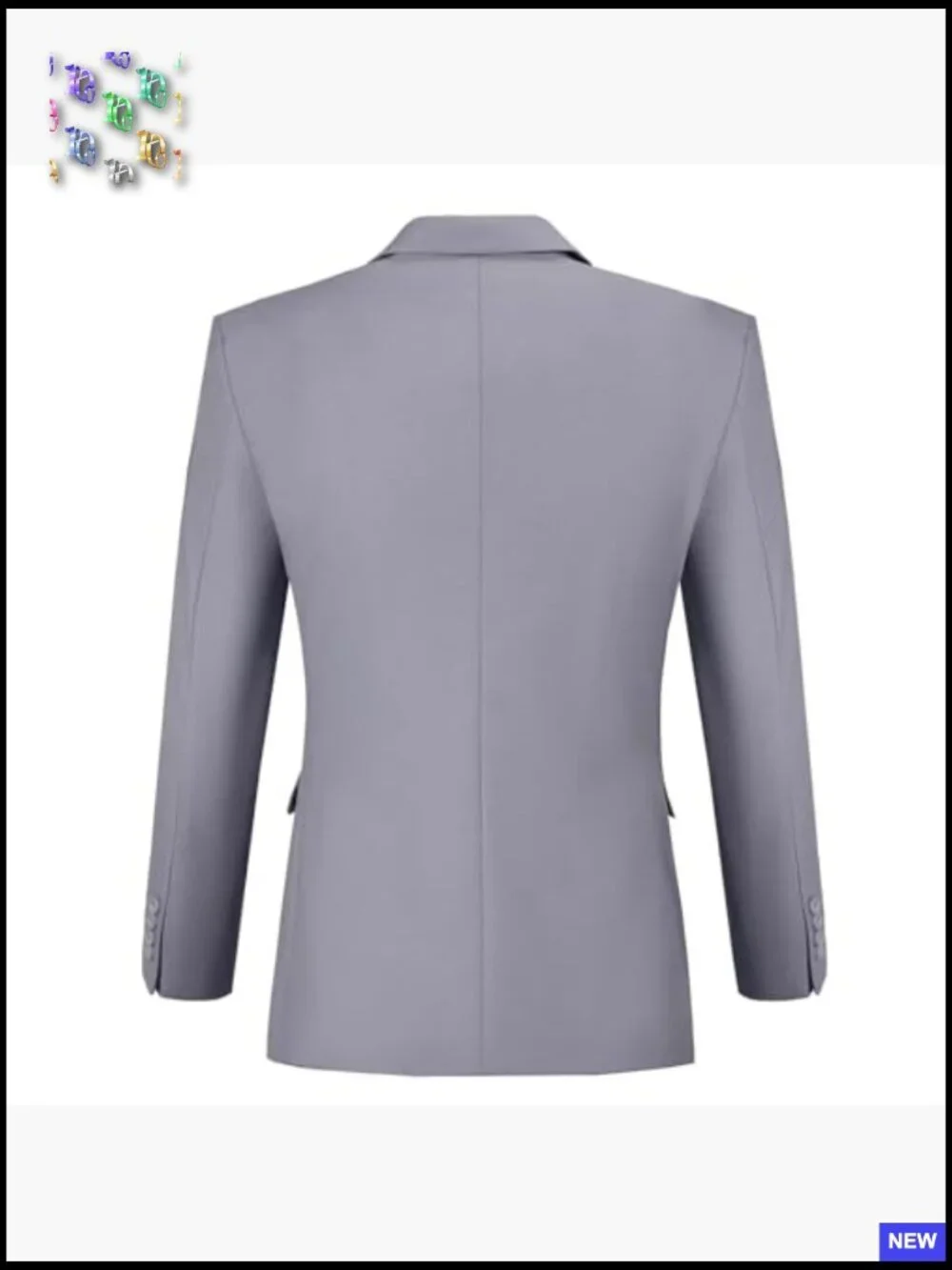 Slim Fit Sport Coat Classic Two Button Blazer for Wedding Prom Business
