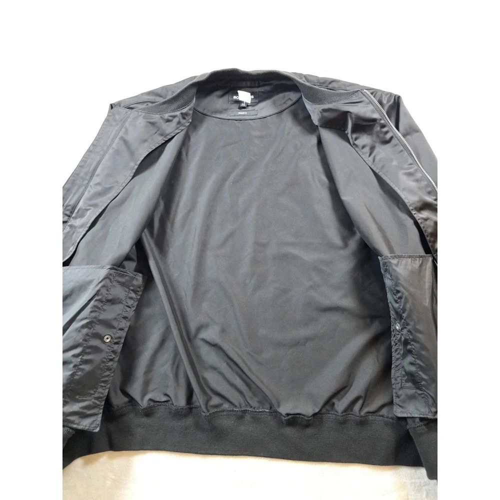 Bonobos Satin Bomber Jacket Mens 2XL Black Standard Fit Full Zip