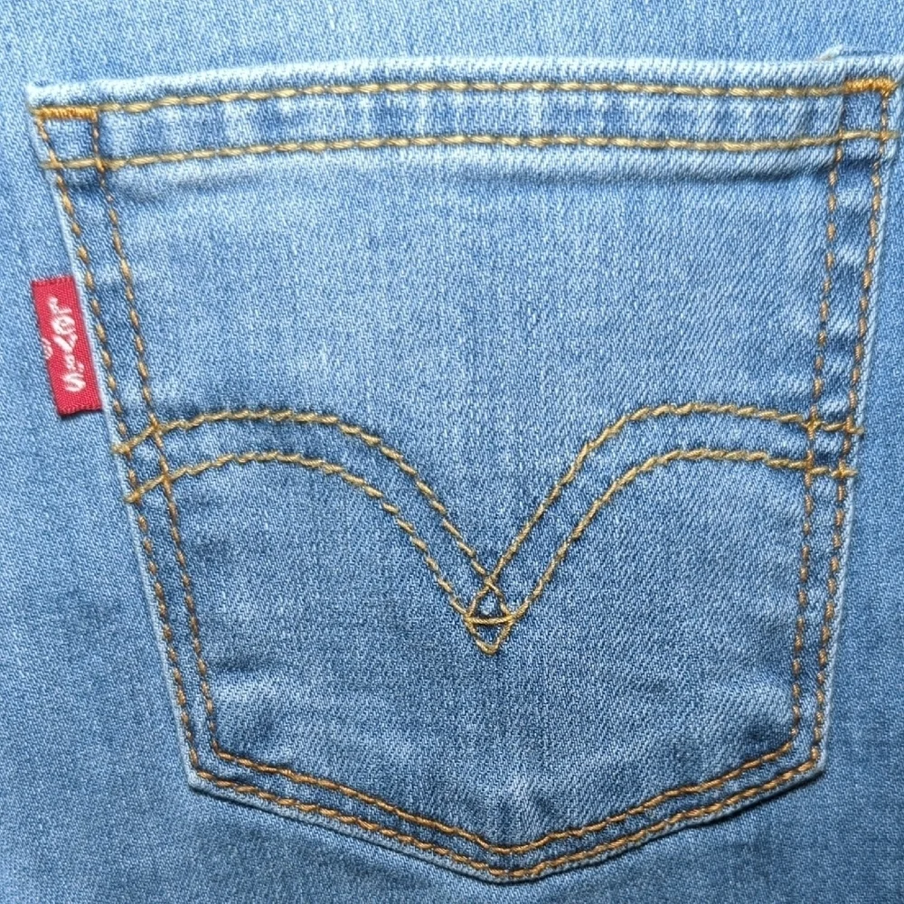 Levi's 720 High Rise Super Skinny Jeans Light Blue Girls Size 7