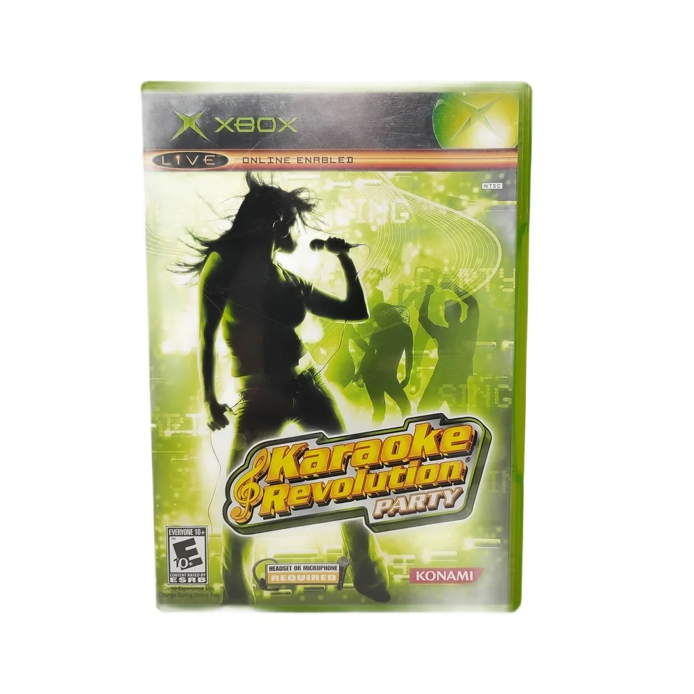 Konami Karaoke Revolution Party Xbox Rhythm Game 8 Player Music Battle Demo Disc