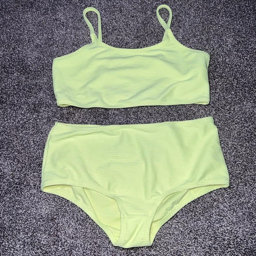Girls Gap Bikini Size xl yellowish green
