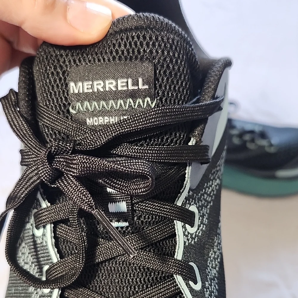 Merrell Black and Teal Running Shoes