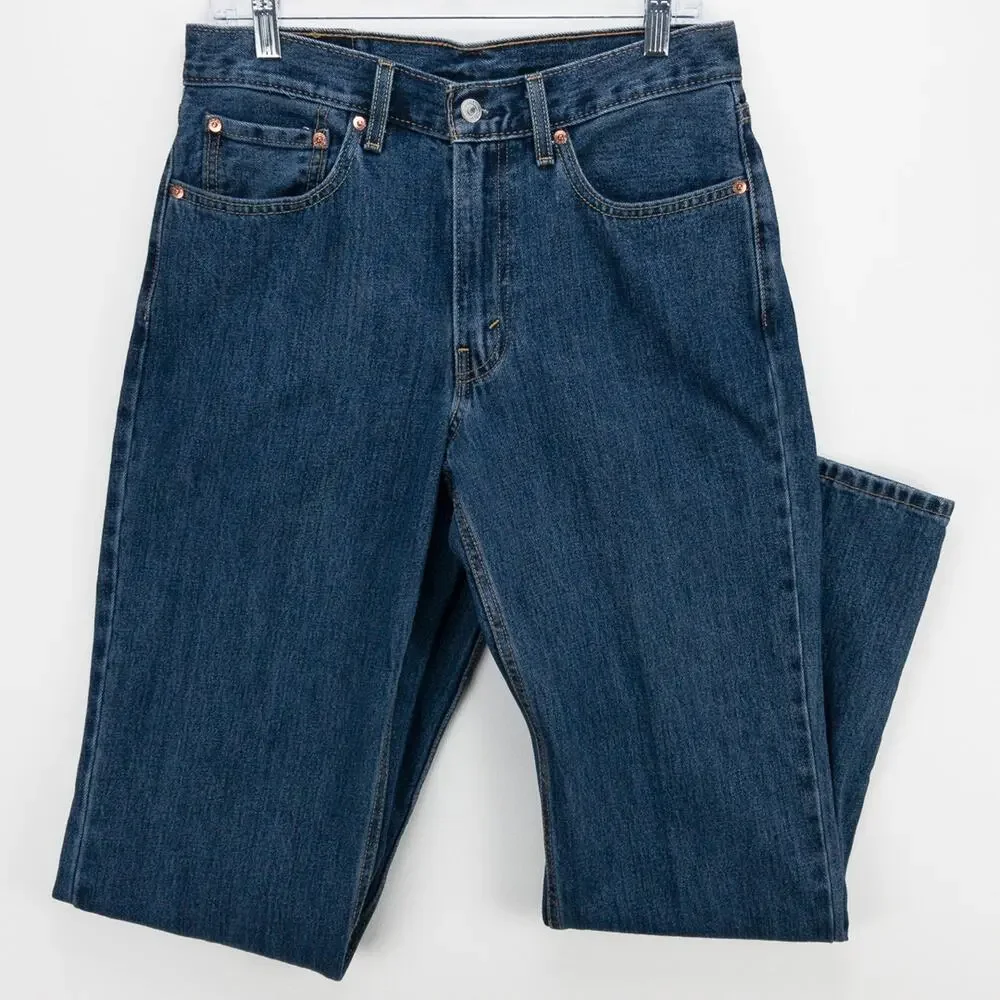 Levi’s 550 Relaxed Fit Straight Leg Jeans Men’s 31x34 Dark Wash Blue Workwear