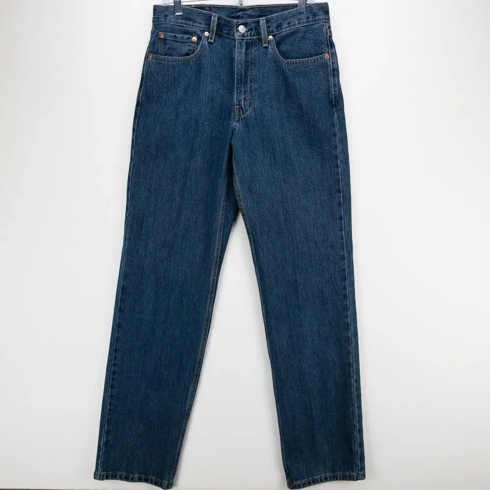 Levi’s 550 Relaxed Fit Straight Leg Jeans Men’s 31x34 Dark Wash Blue Workwear