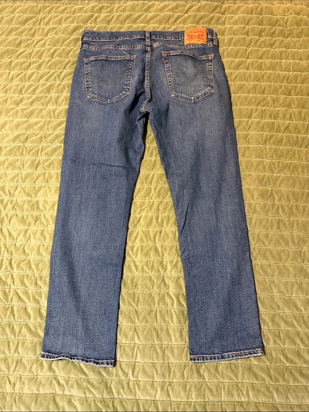 Levi's 514 36x32 Straight Men's Jeans in Blue Denim