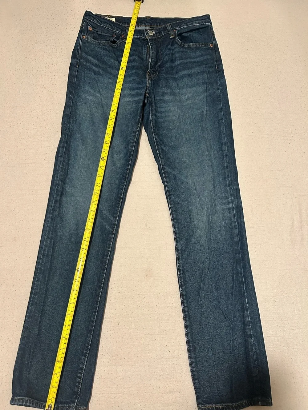 Levi's Men's Dark Blue Jeans straight leg 33x34