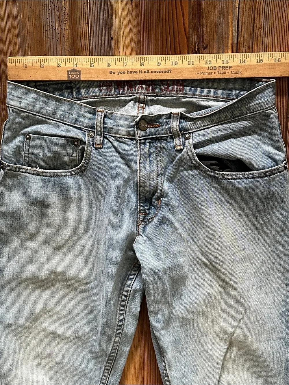 Lee Men's Vintage Slim Light Wash Blue Jeans 30/32