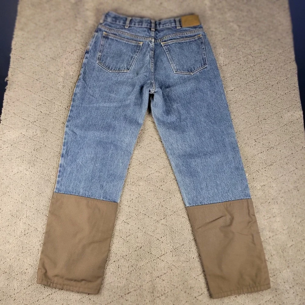 Cabelas Jeans Mens 34x32 Blue Brushguard Straight Leg Hunting Workwear Denim