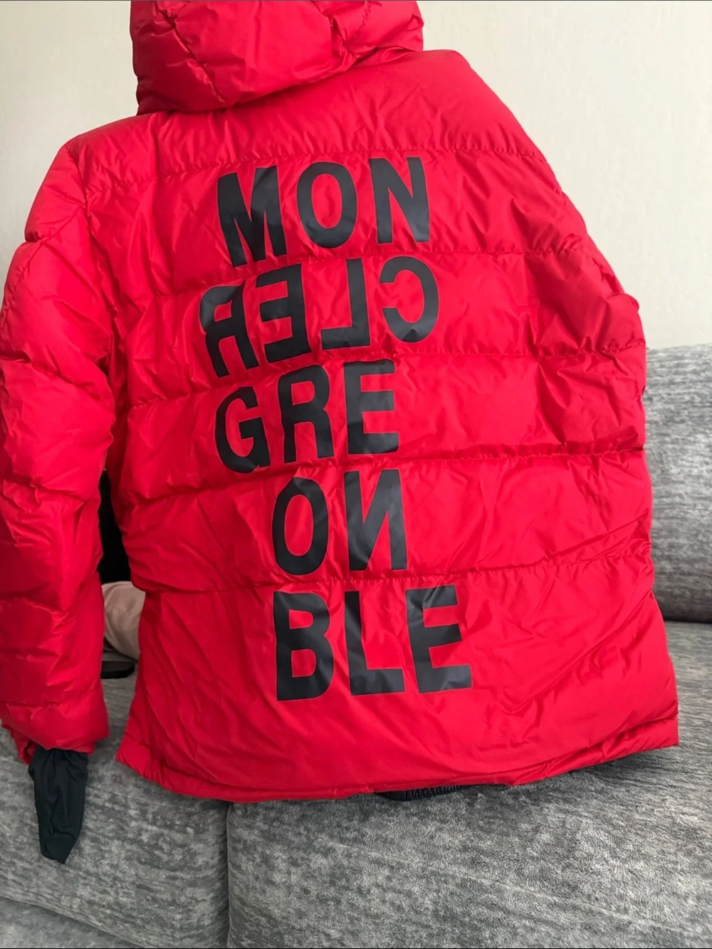 Moncler bright red