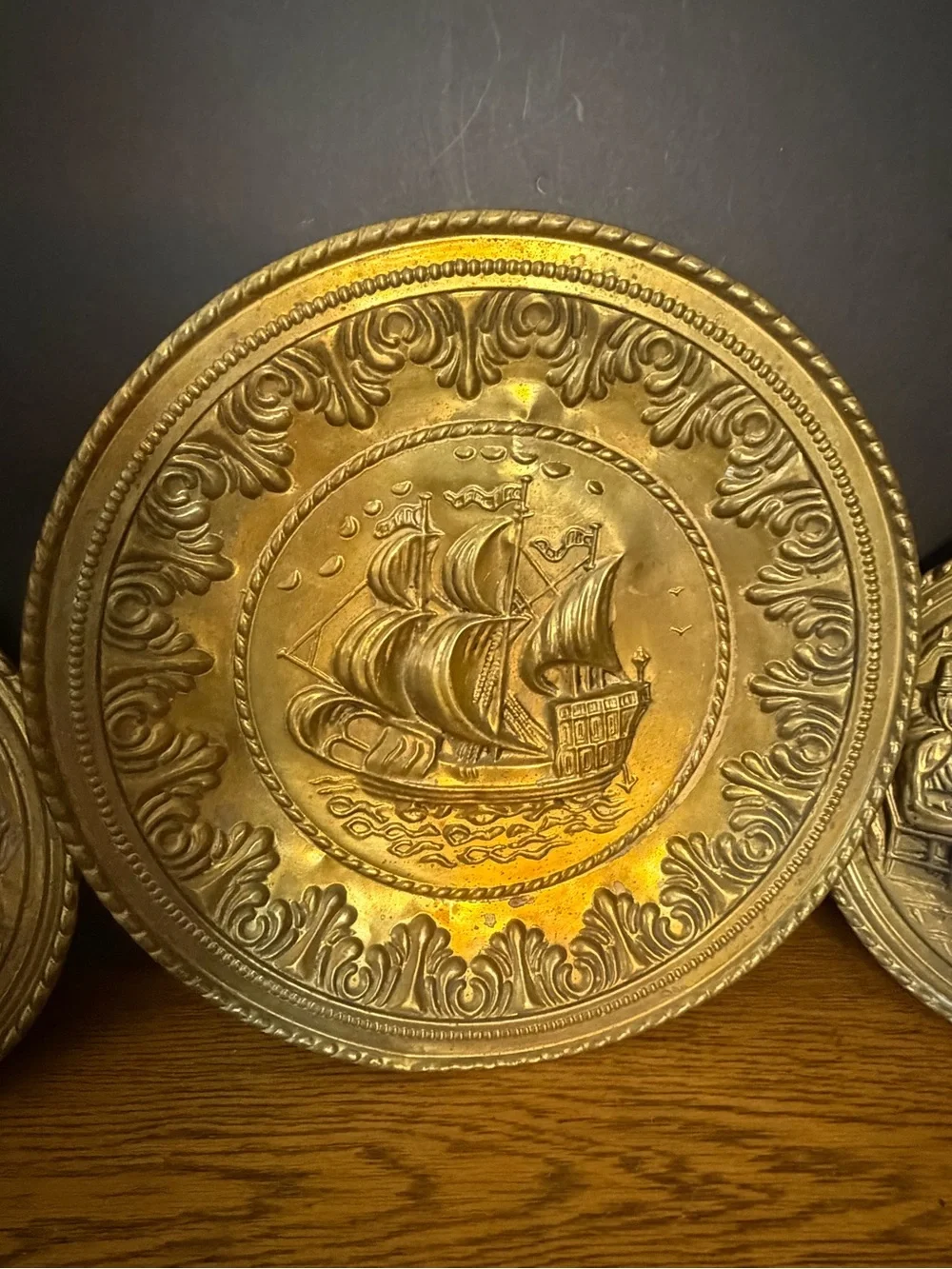 Vintage ship hanging