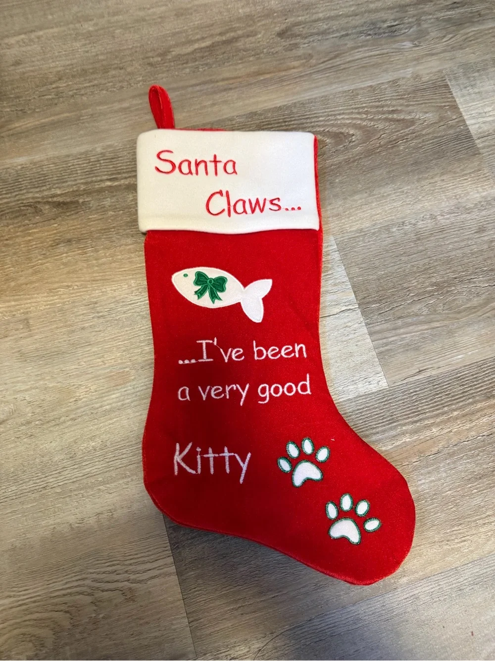 Cat Christmas Stocking