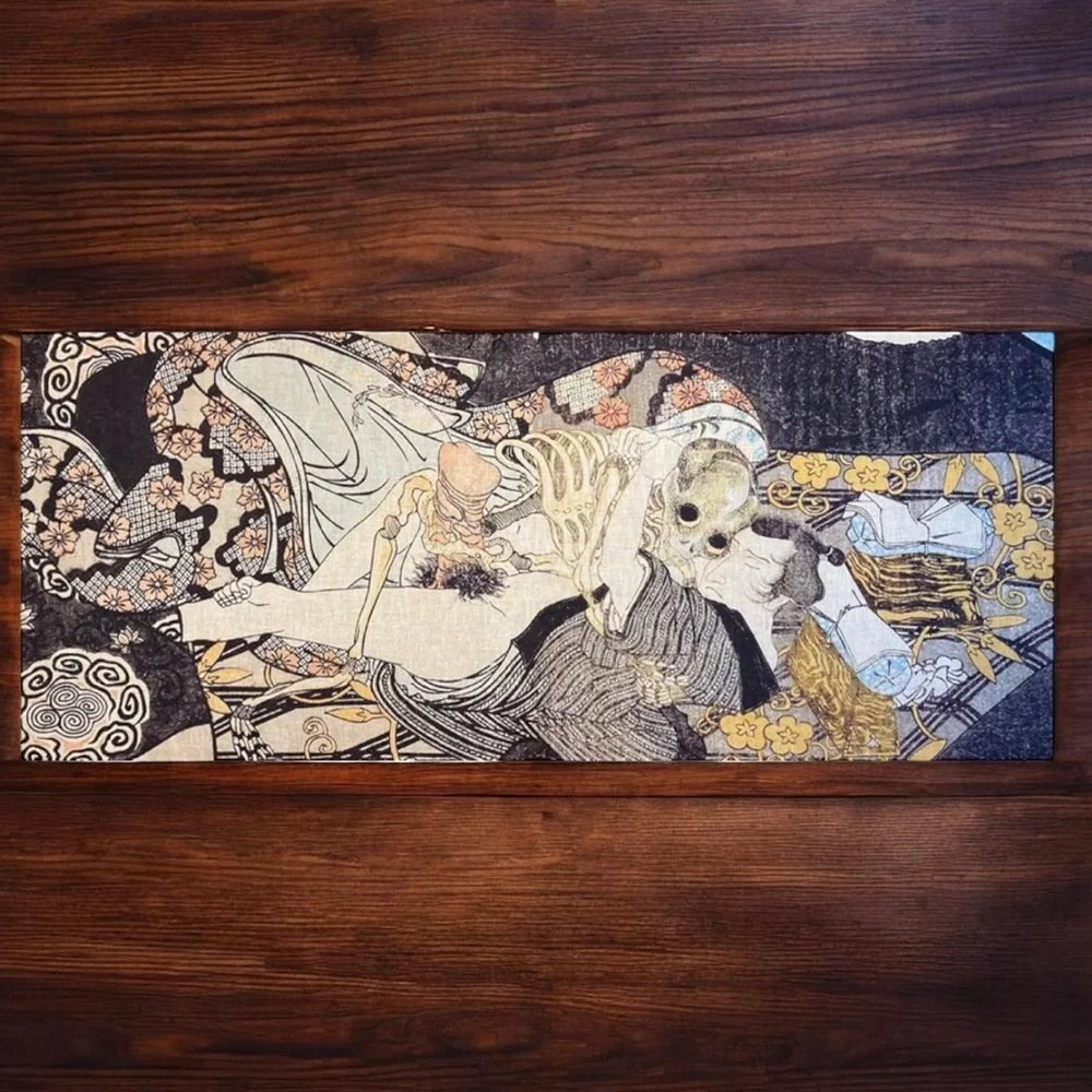 Shunga (Erotic Art) Utagawa Toyokuni 100% Cotton Hand Towel
