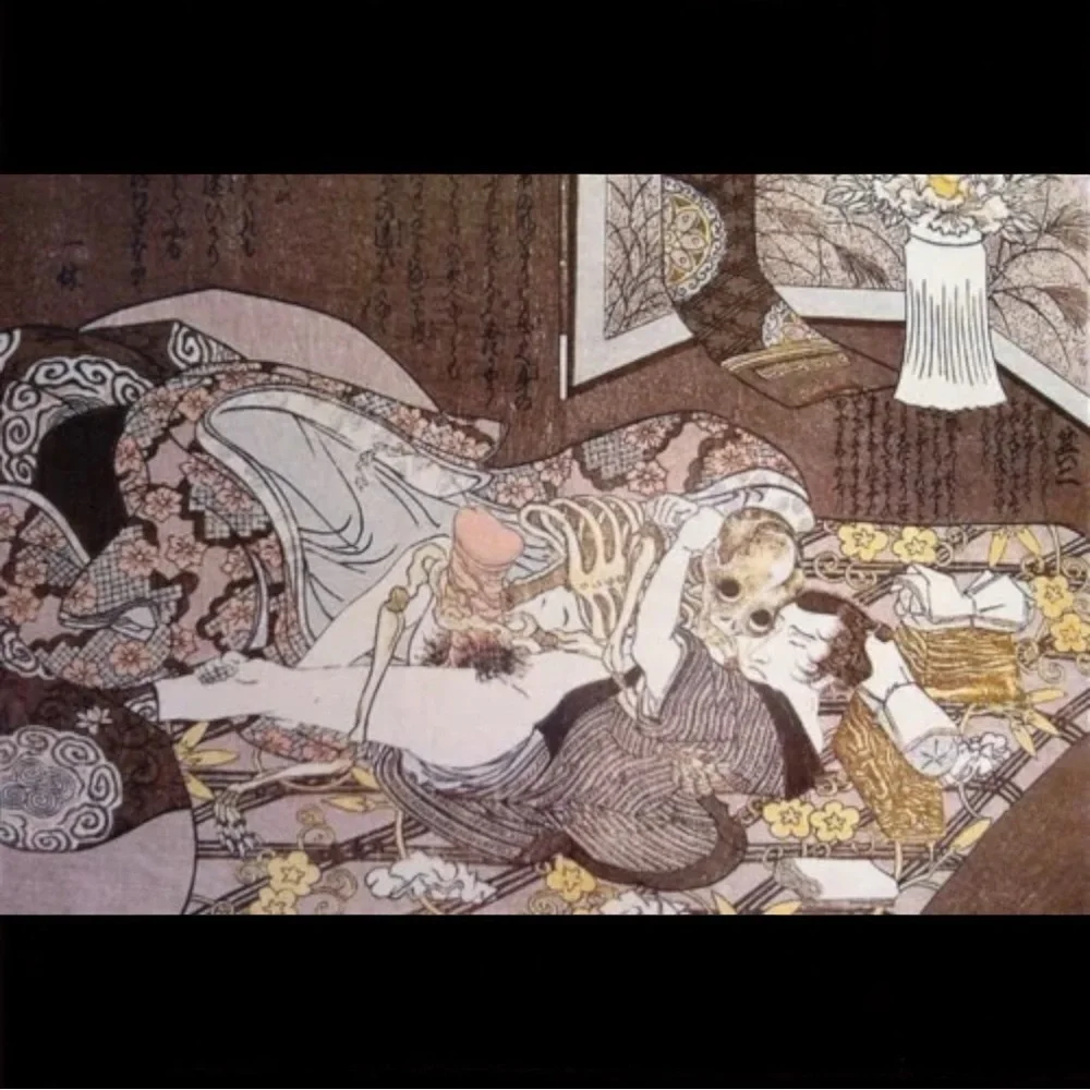 Shunga (Erotic Art) Utagawa Toyokuni 100% Cotton Hand Towel