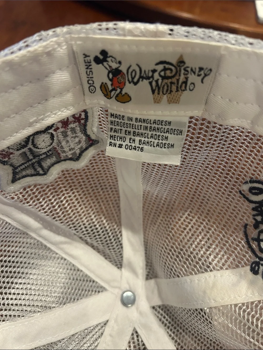 Disney white mesh