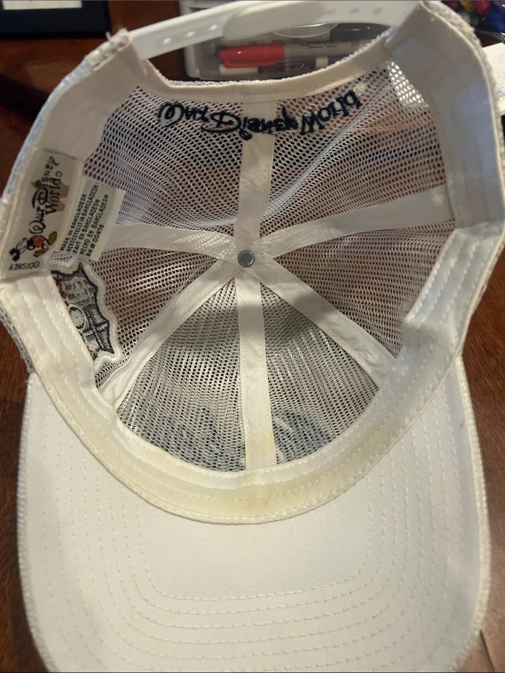 Disney white mesh