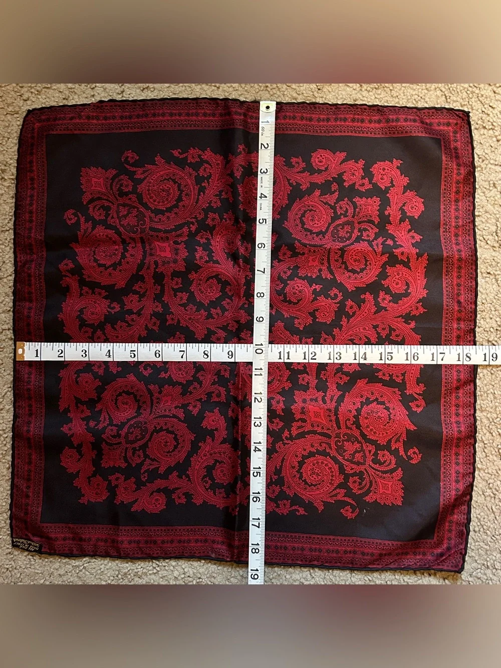 Hand rolled three silk