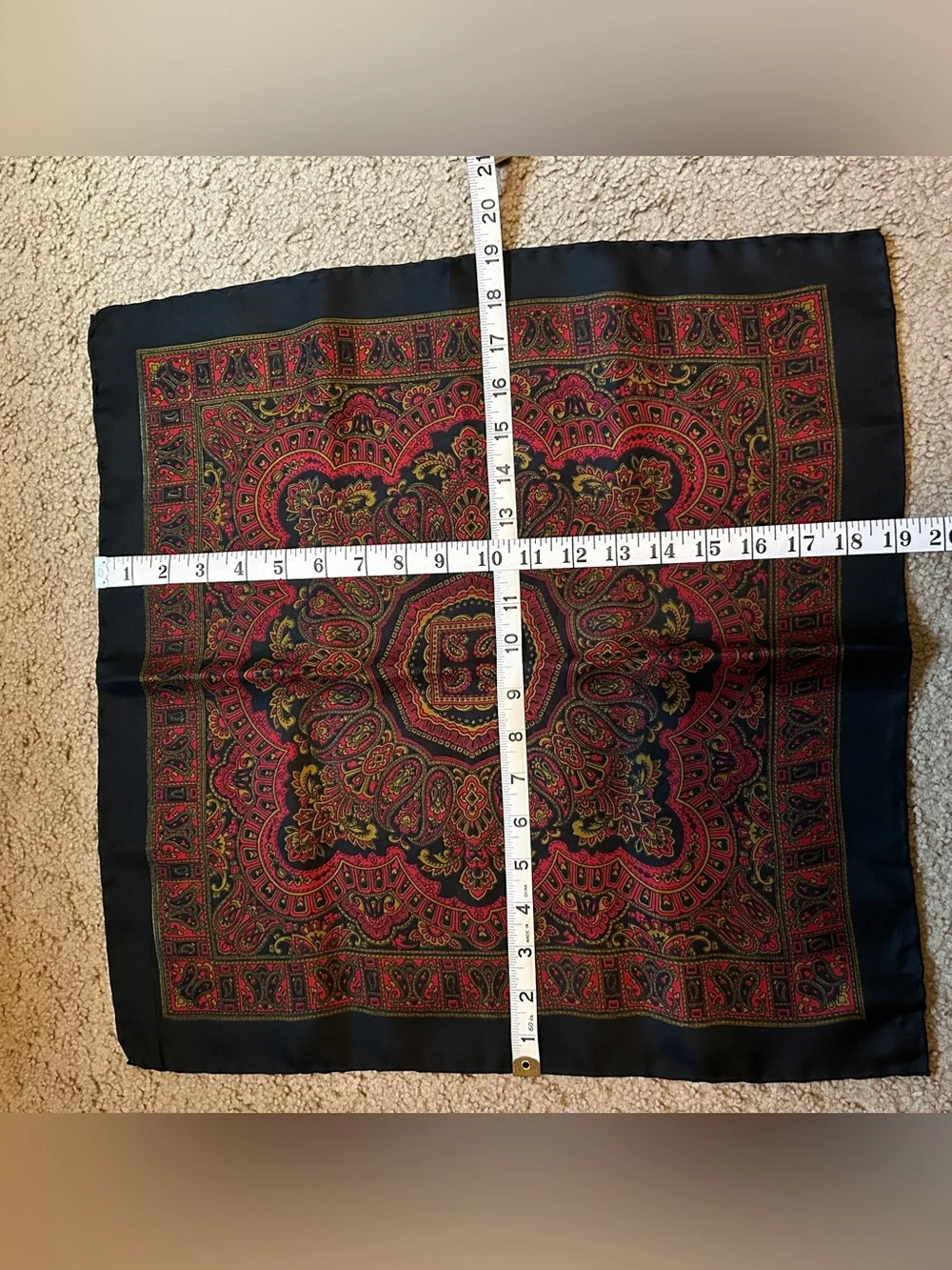 Hand rolled three silk