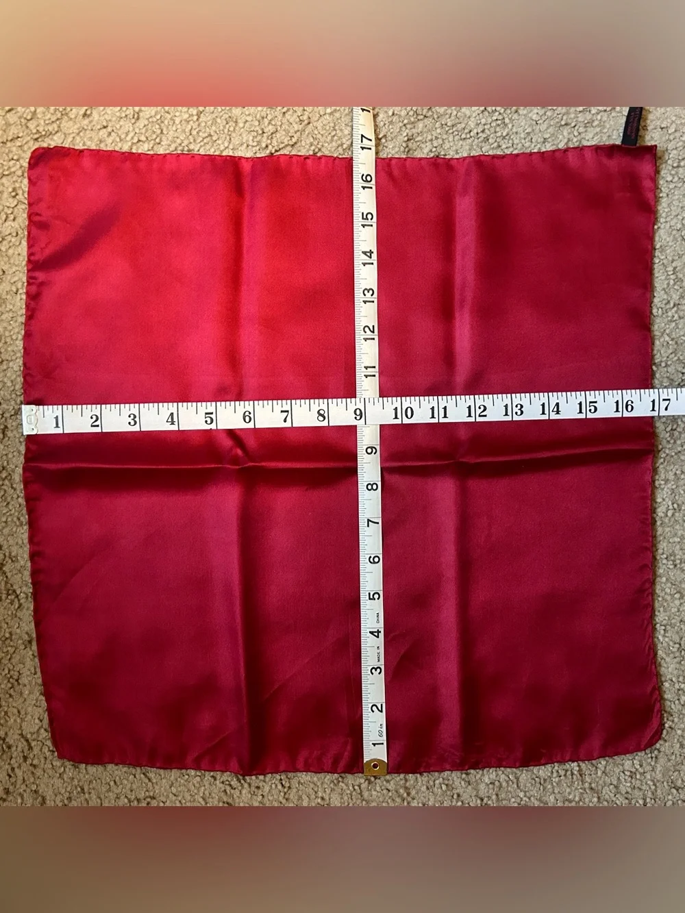 Hand rolled three silk