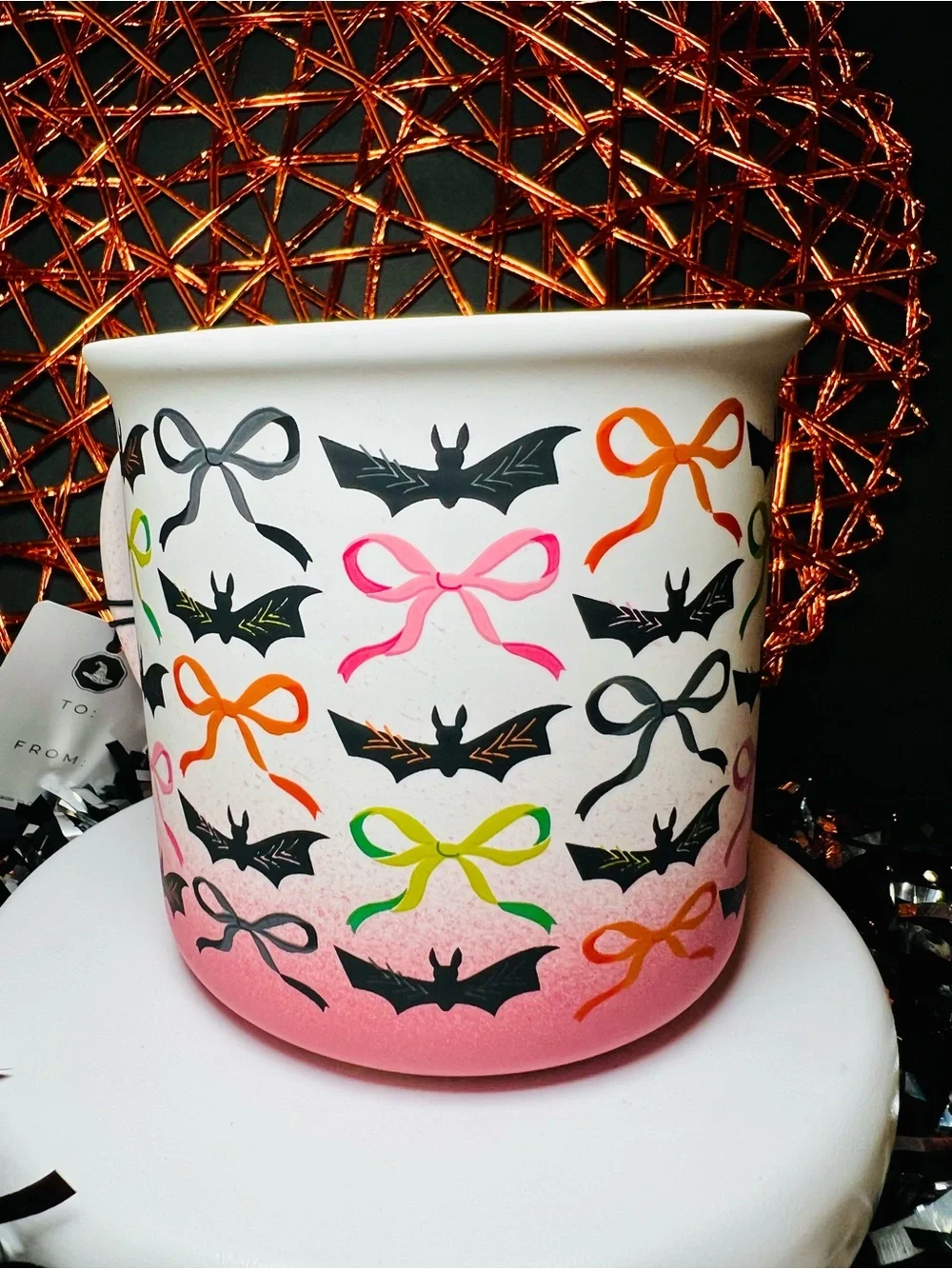 Black Hat Society halloween mug