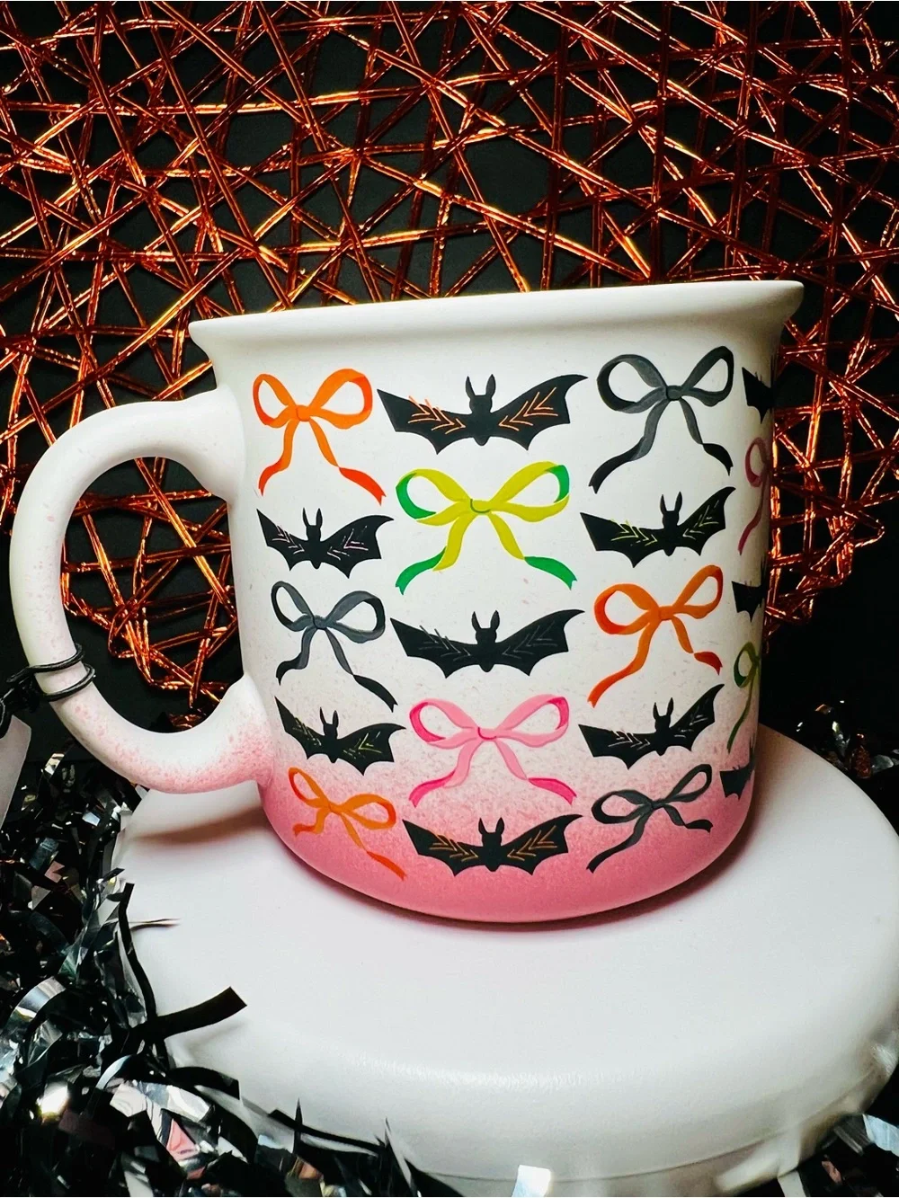 Black Hat Society halloween mug