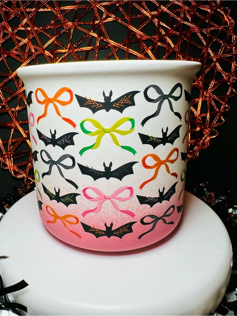 Black Hat Society halloween mug