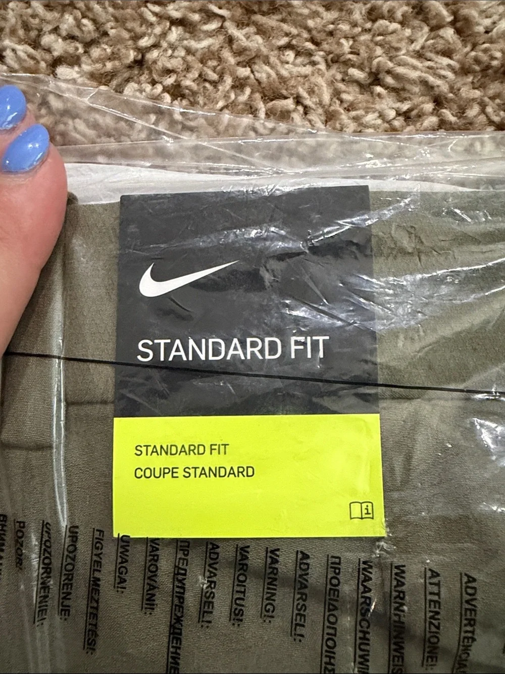 Nike standard fit