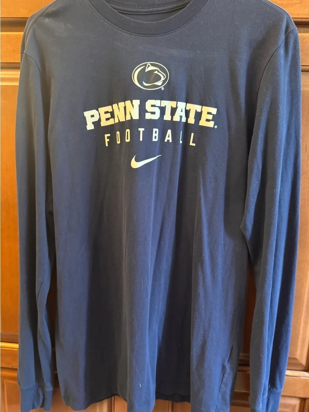 Nike Dri-Fit Tee in Navy with White Logo