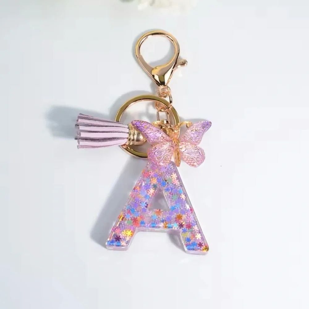 Letter A Keychain, Alphabet Keychains, Women’s & Girls accessories