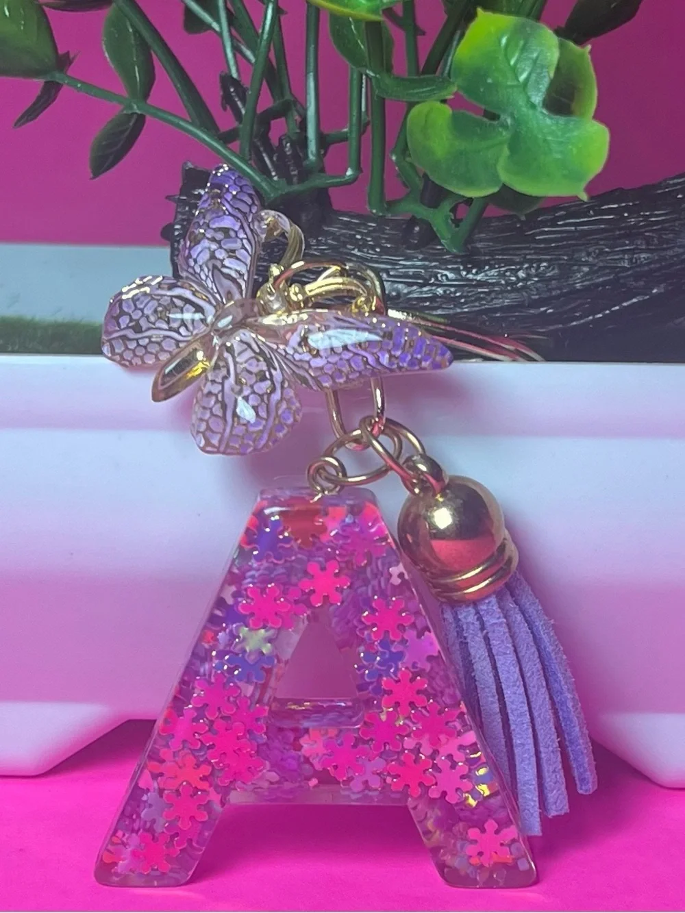Letter A Keychain, Alphabet Keychains, Women’s & Girls accessories