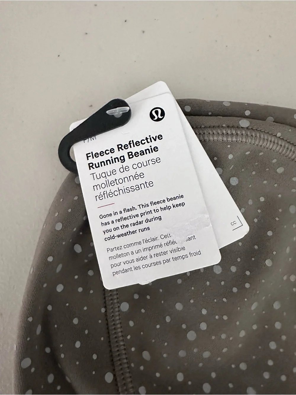 lululemon athletica Reflective Fleece Running Beanie UNISEX CARBON DUST