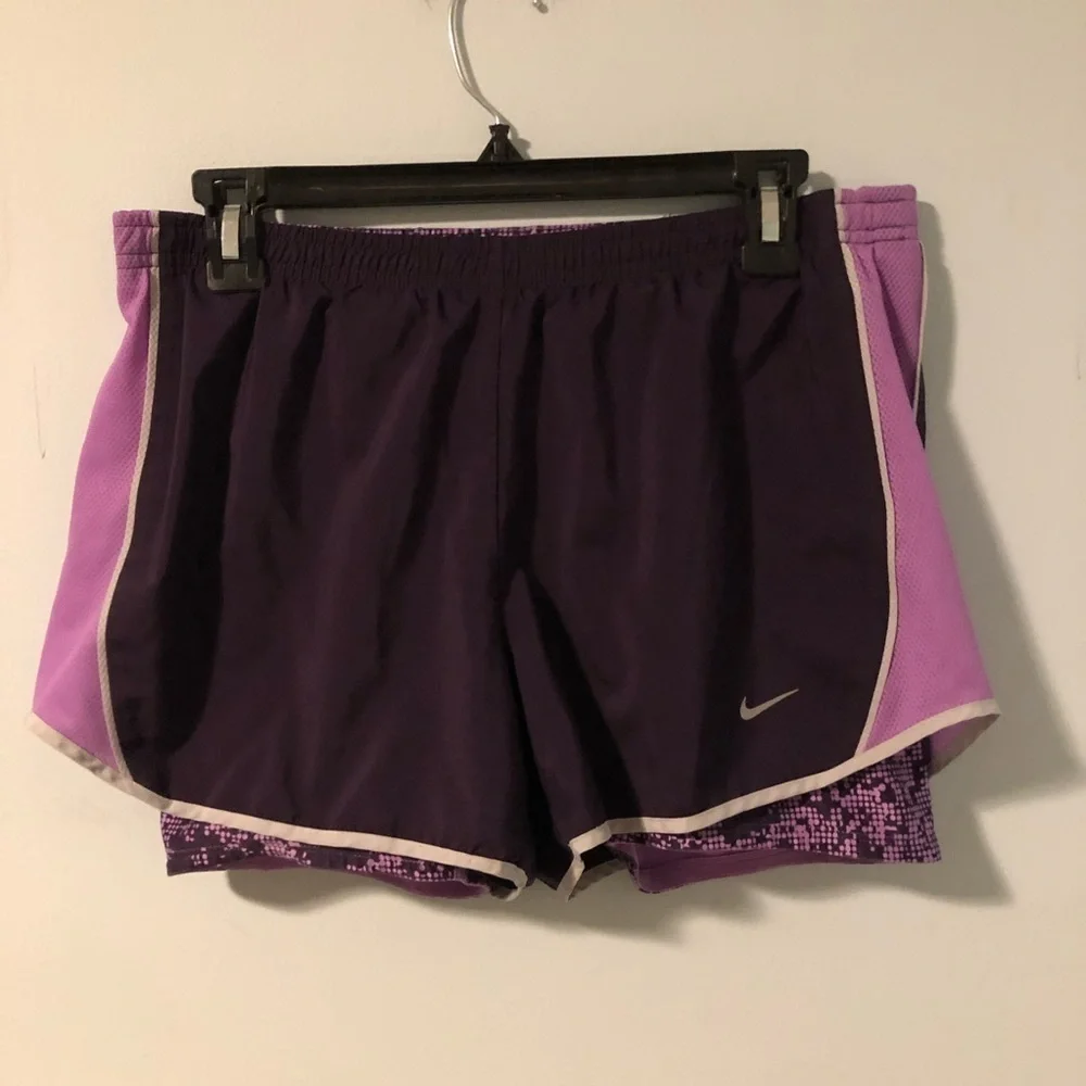 Nike Dri-Fit Dark Purple Athletic Shorts Size Medium