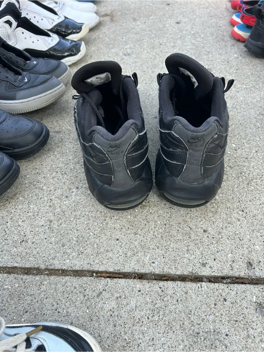 Airmax Boys Nike Black Athletic Sneakers