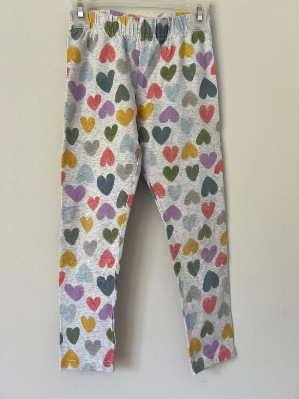 Carter's Heart Print Pajama Bottoms - Multicolor Hearts on Light Gray