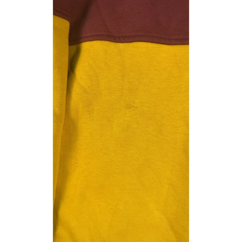 Levis Relaxed Fit Colorblock Hoodie Burgundy Gold Embroidered Logo A3307-0000 L