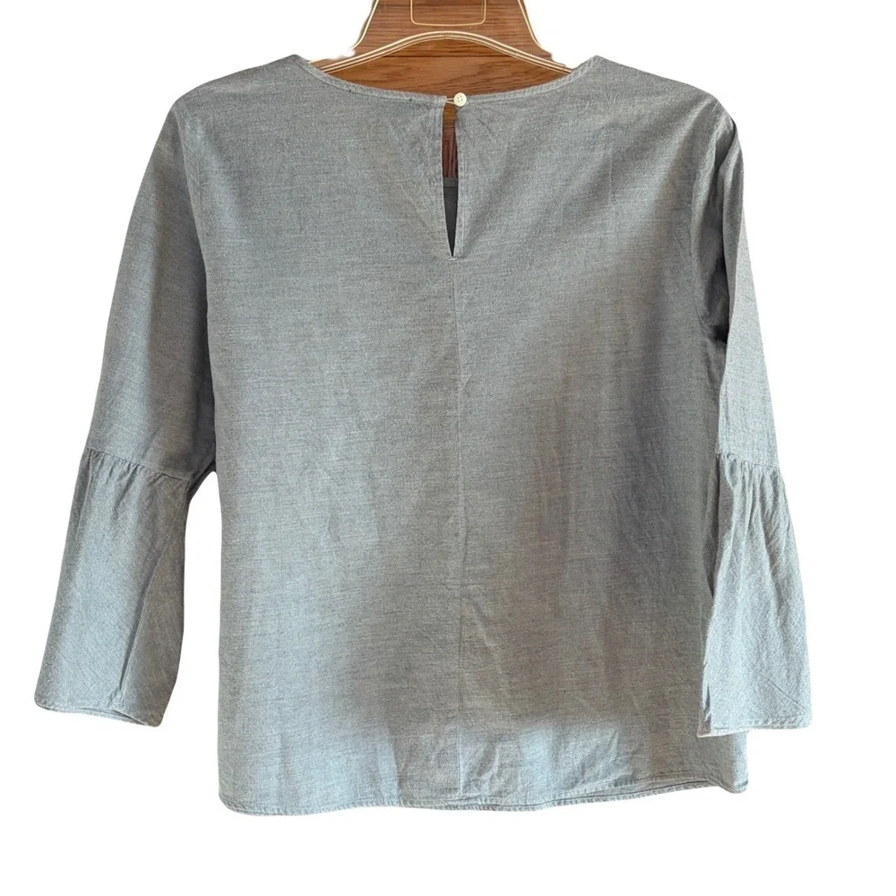 J. Crew MERCANTILE Gray Women's Blouse size 12