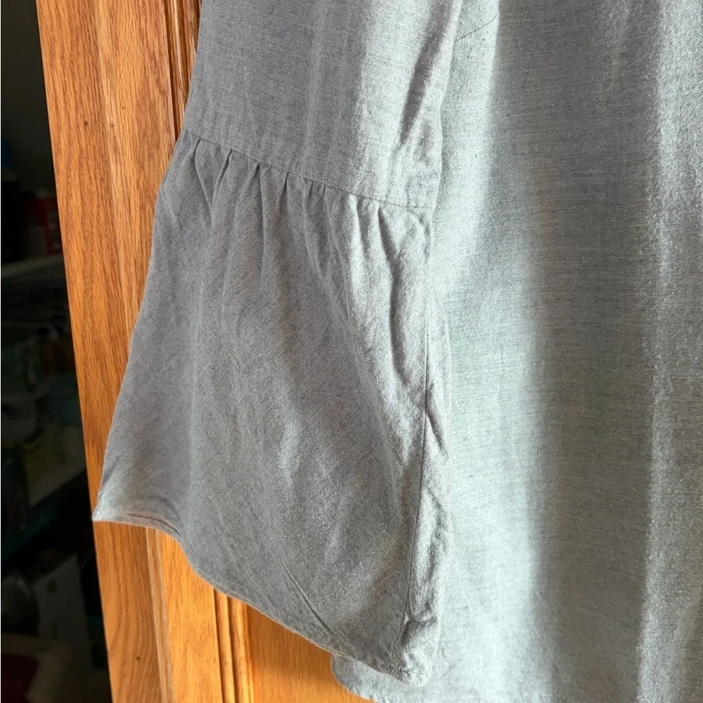 J. Crew MERCANTILE Gray Women's Blouse size 12