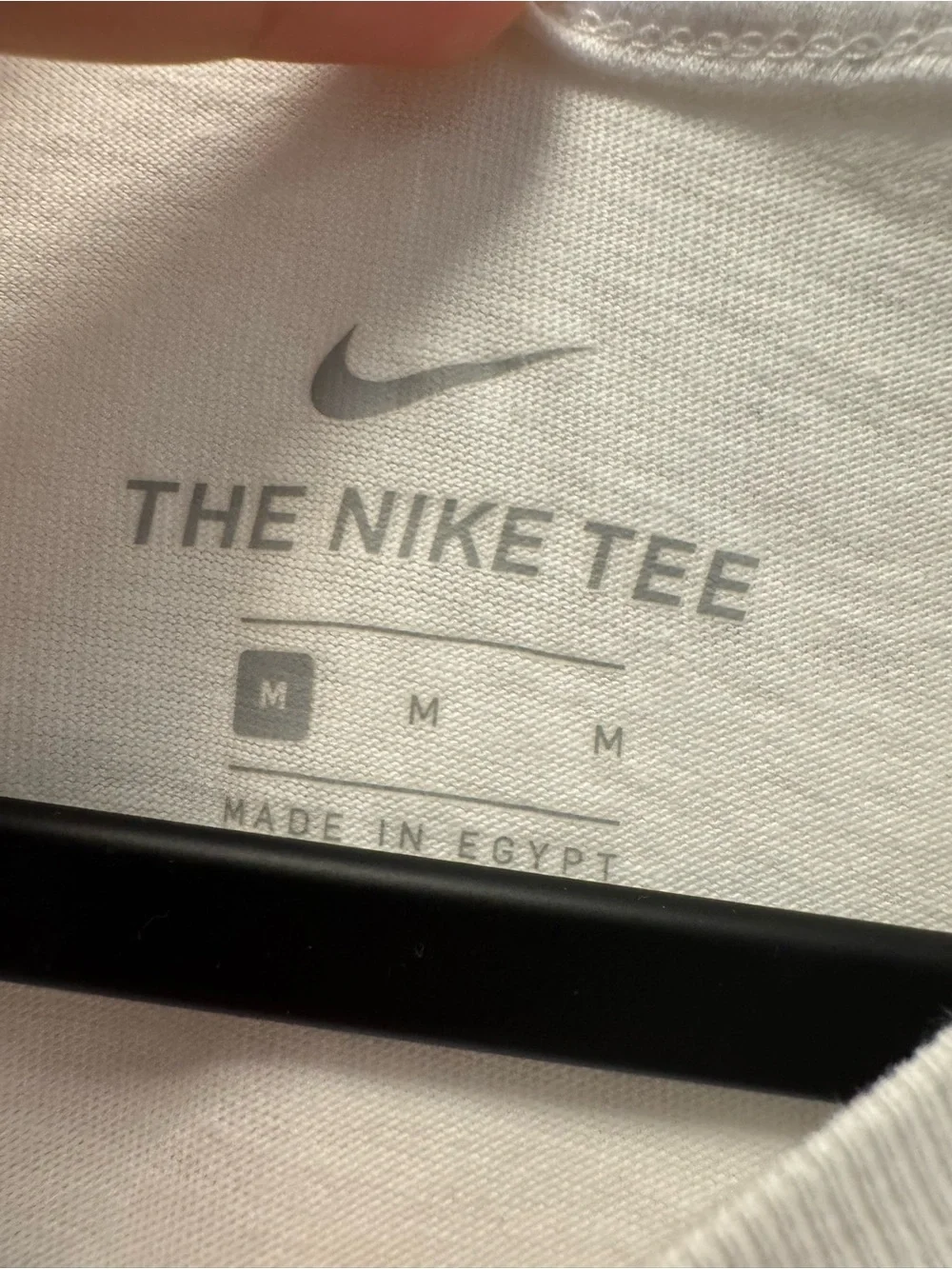 Nike White Short Sleeve 'Just Do It' Logo Tee with Black and Orange Print 0282